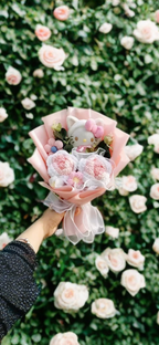 Hello Kitty Cartoon Plush Bouquet  Anime Rose Flowers