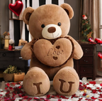100cm Huge ‘I Love You’ Teddy Bear – Extra Soft Cuddly Plush Toy, Romantic Valentine’s Gift for Girlfriend, Kids & Loved Ones
