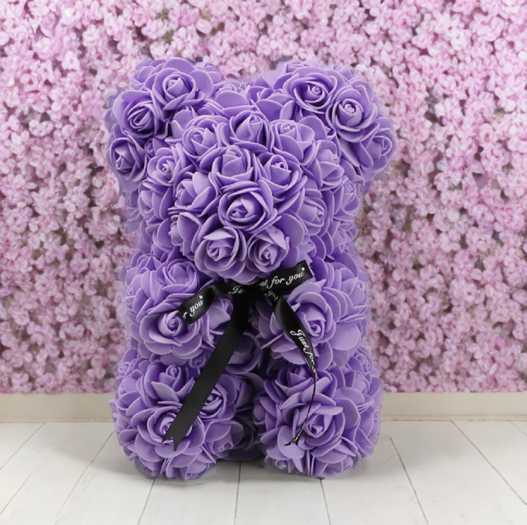 “Forever Rose Teddy Bear – Eternal Flower Gift for Mom, Valentine’s, Birthday & Anniversary”