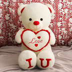 80cm Huge ‘I Love You’ Teddy Bear – Extra Soft Cuddly Plush Toy, Romantic Valentine’s Gift for Girlfriend, Kids & Loved Ones