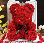 “Forever Rose Teddy Bear – Eternal Flower Gift for Mom, Valentine’s, Birthday & Anniversary”