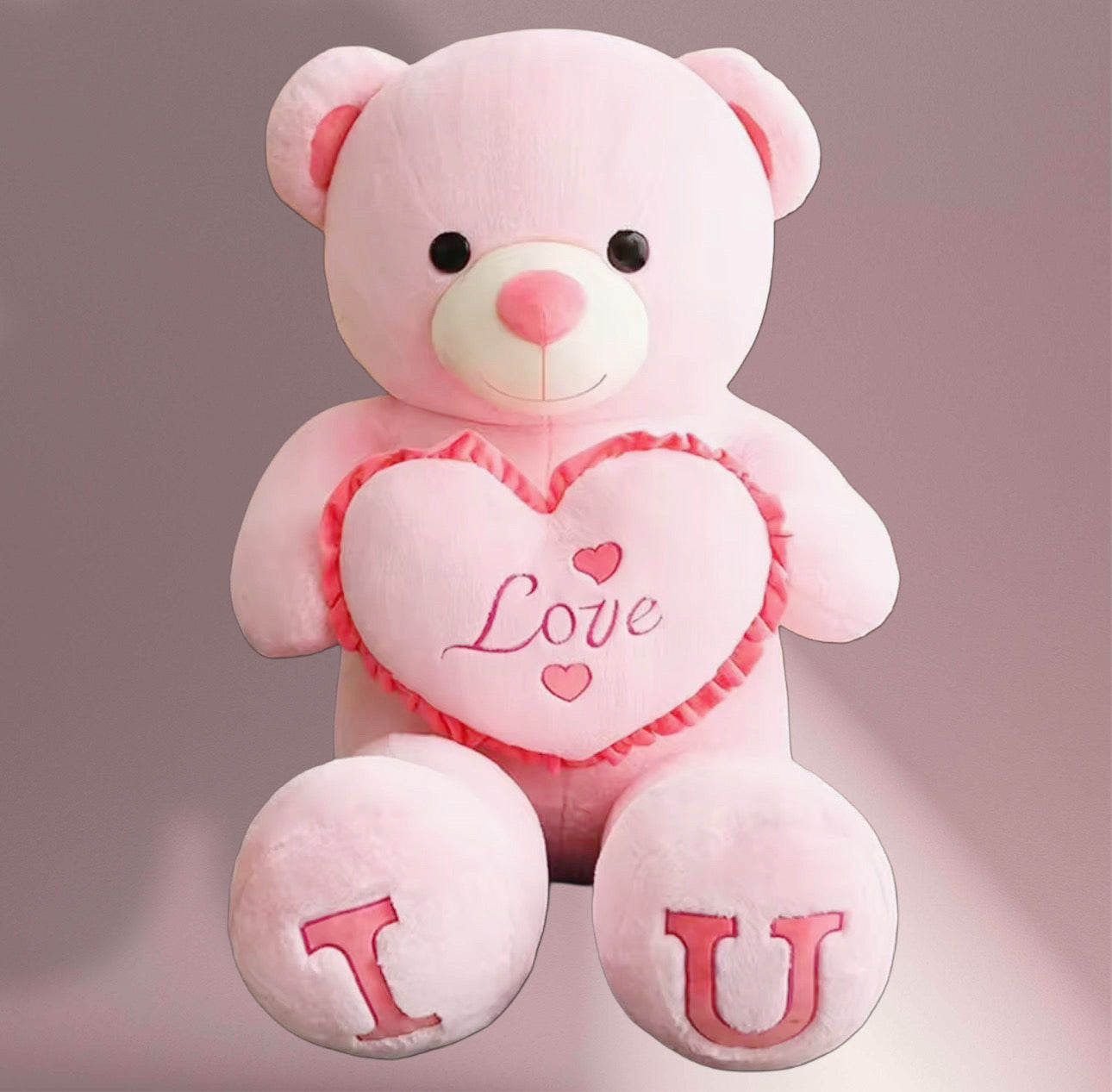 100cm Huge ‘I Love You’ Teddy Bear – Extra Soft Cuddly Plush Toy, Romantic Valentine’s Gift for Girlfriend, Kids & Loved Ones