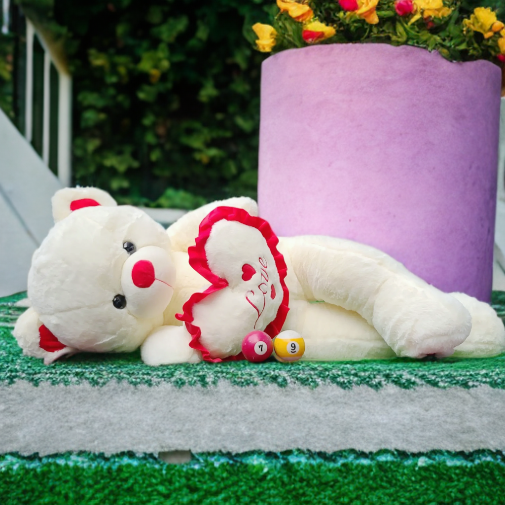 100cm Huge ‘I Love You’ Teddy Bear – Extra Soft Cuddly Plush Toy, Romantic Valentine’s Gift for Girlfriend, Kids & Loved Ones