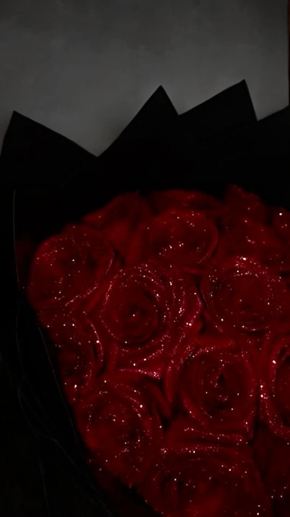 Glitter Rose Bouquet Artificial Rose Flower Bouquet