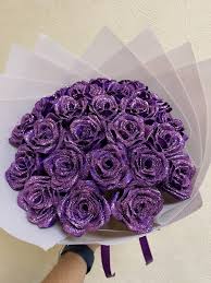 Glitter Rose Bouquet Artificial Rose Flower Bouquet