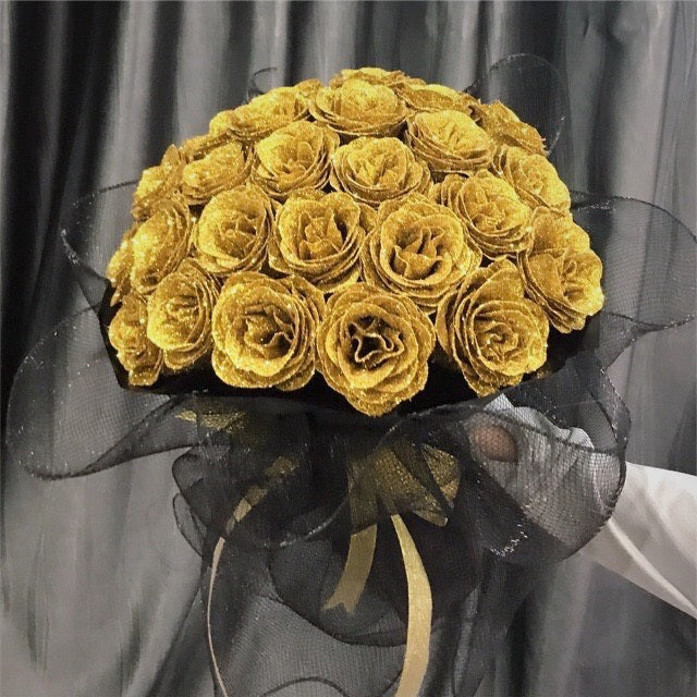 Glitter Rose Bouquet Artificial Rose Flower Bouquet